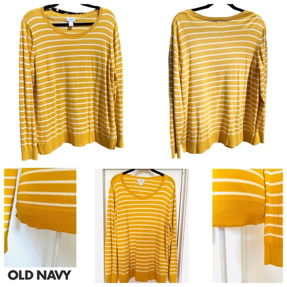 OLD NAVY Women’s Mustard/Yellow Lightweight Pullover Sweater (Size XL) - Picture 7 of 12
